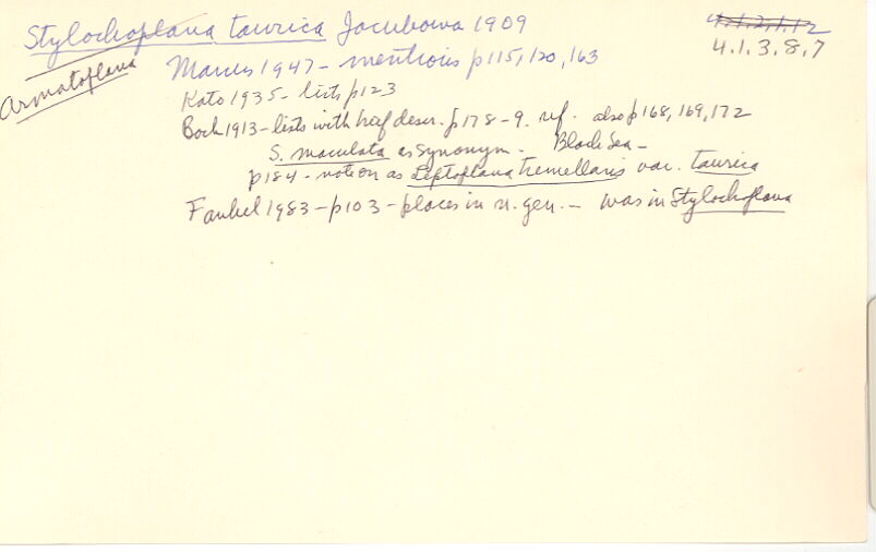 index card