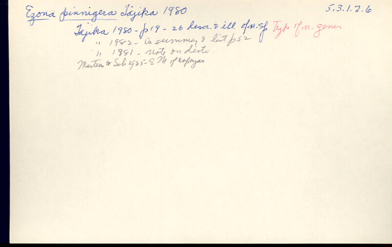 index card