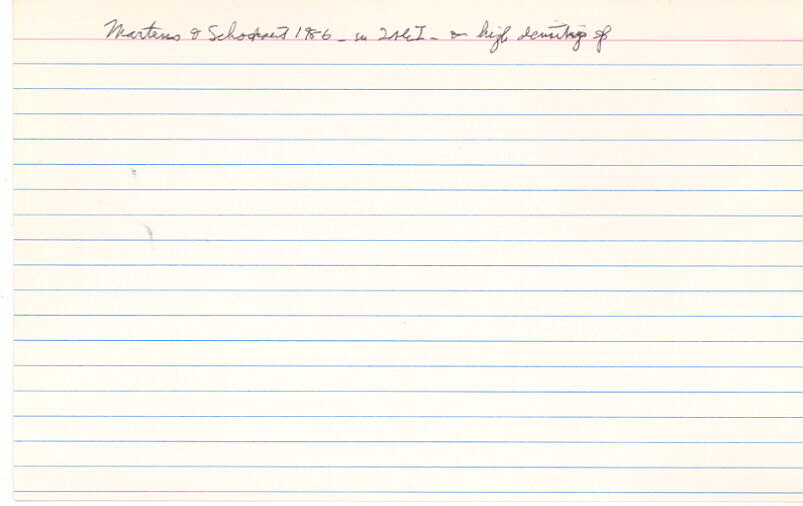 index card