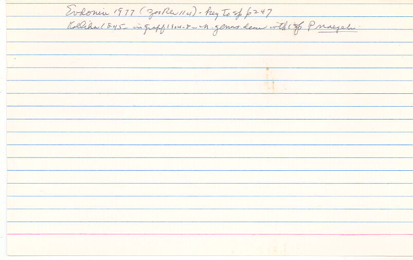 index card