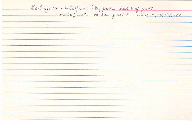 index card