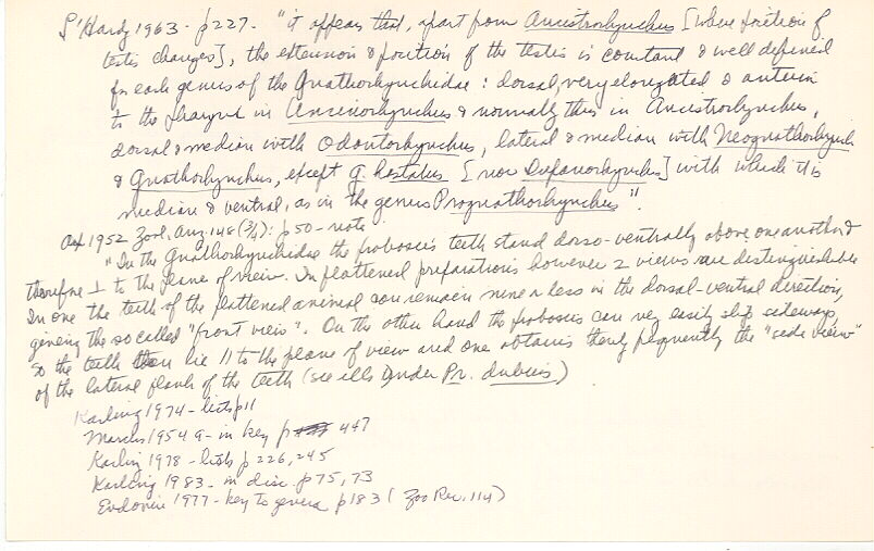 index card