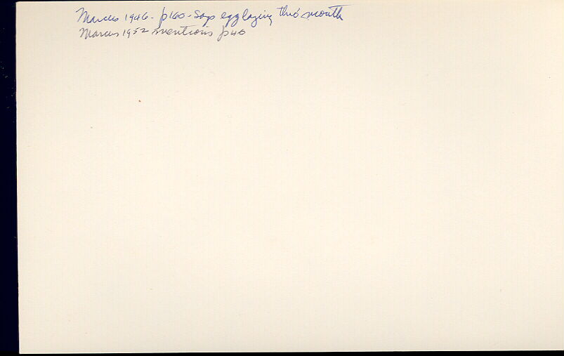 index card