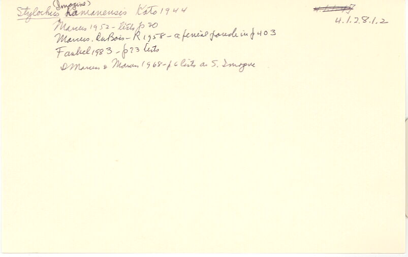 index card